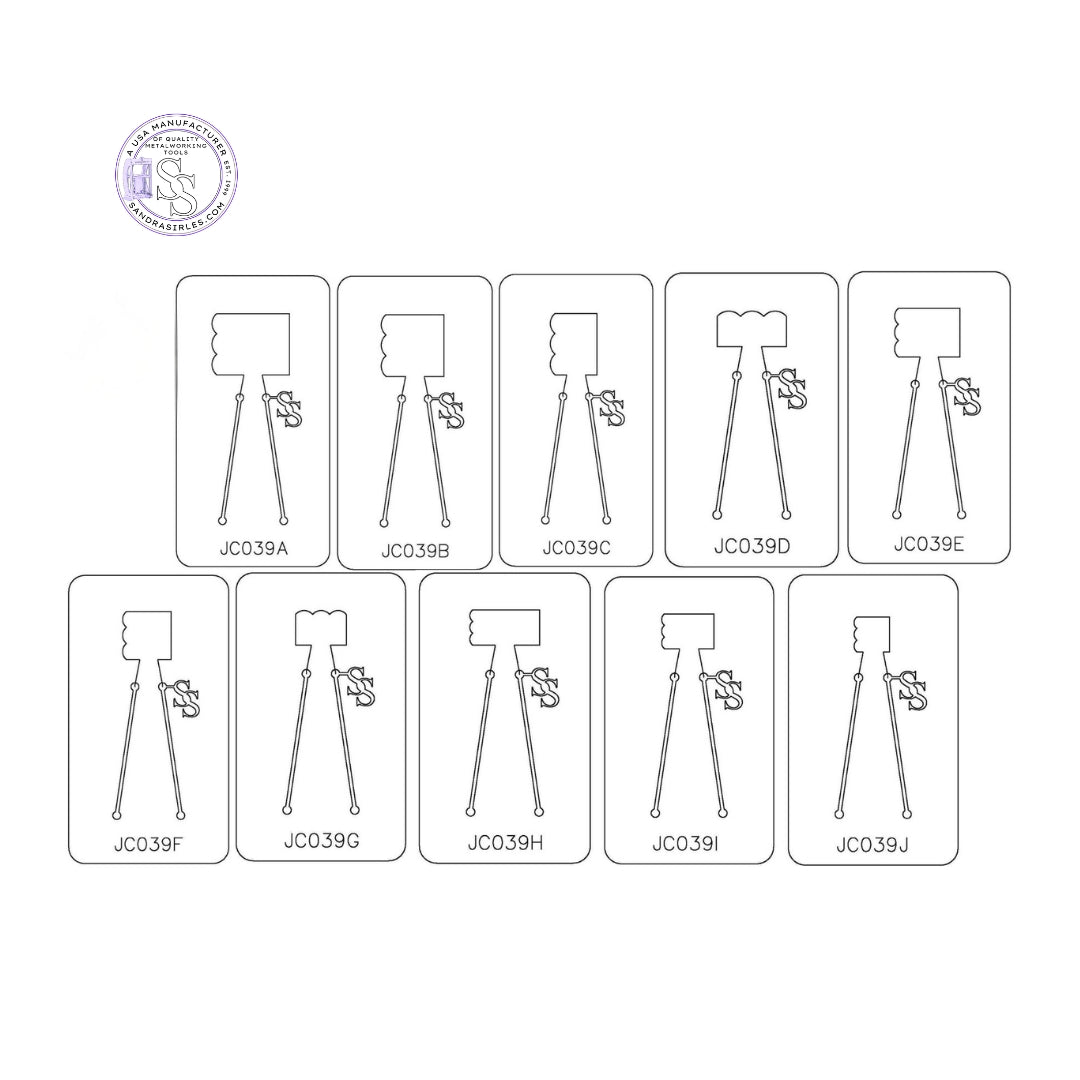 PANCAKE DIE JC039 SQUASH BLOSSOM 3 PETAL